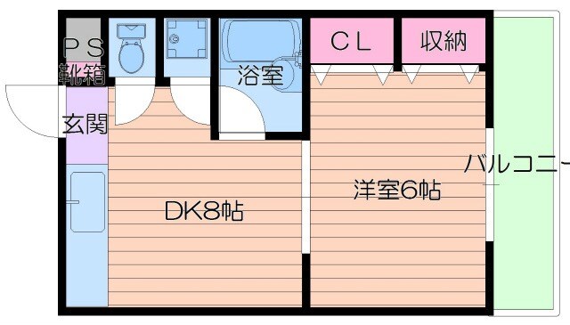 コーポイン美章園＆河堀口の物件間取画像