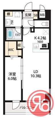 ベルンガーデン勝山北の物件間取画像