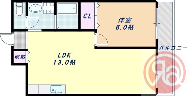 LakiaMaisonAbikoの物件間取画像