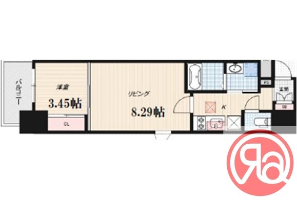 ＣＡＶＡＮＡ本町の物件間取画像