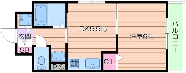 昭和町サンライズ石橋の物件間取画像