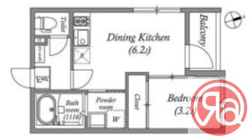 ハーモニーテラス住吉Ⅱの物件間取画像