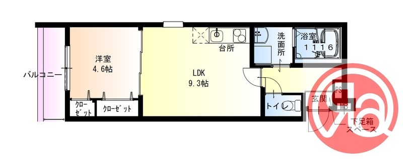 フジパレス今川公園Ⅱ番館の物件間取画像