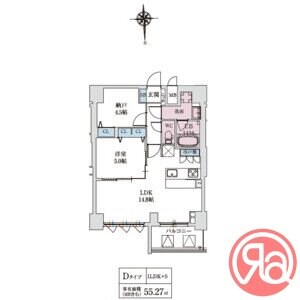 スプランディッド上本町WESTの物件間取画像