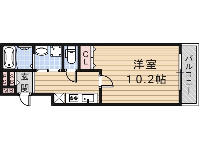 フジパレス山之内Ⅷ番館の物件間取画像