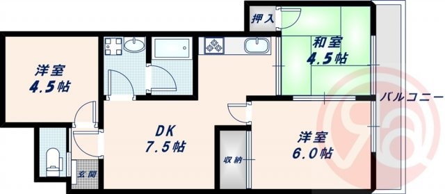 グレースハイム上住吉の物件間取画像