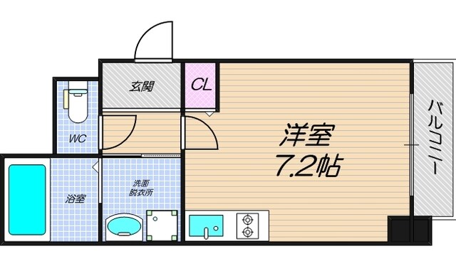 グランパシフィック天王寺南の物件間取画像