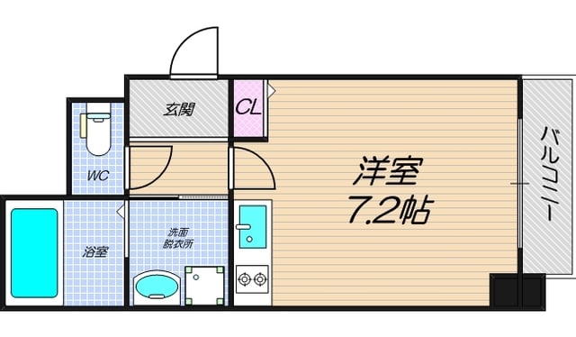 グランパシフィック天王寺南の物件間取画像