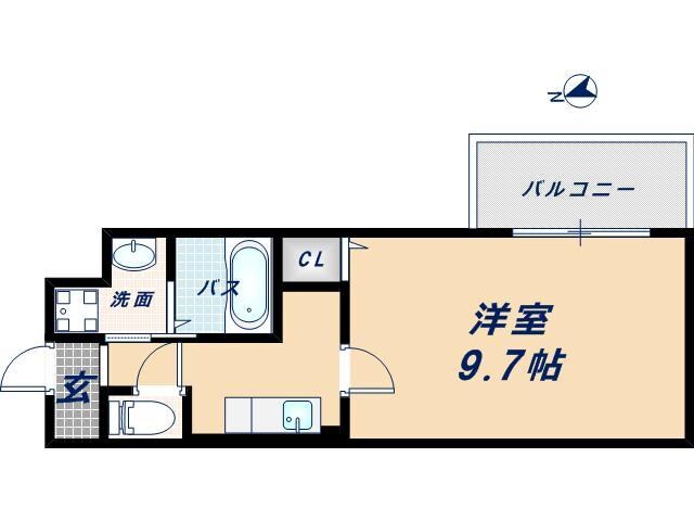 RB桑津の物件間取画像