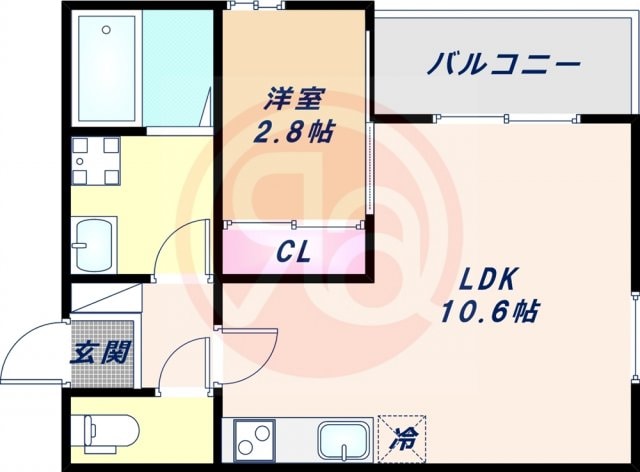 パロス東住吉の物件間取画像