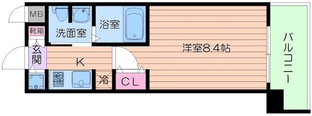 クレアートクラウン天王寺の物件間取画像