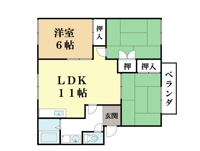 苺ハイツの物件間取画像