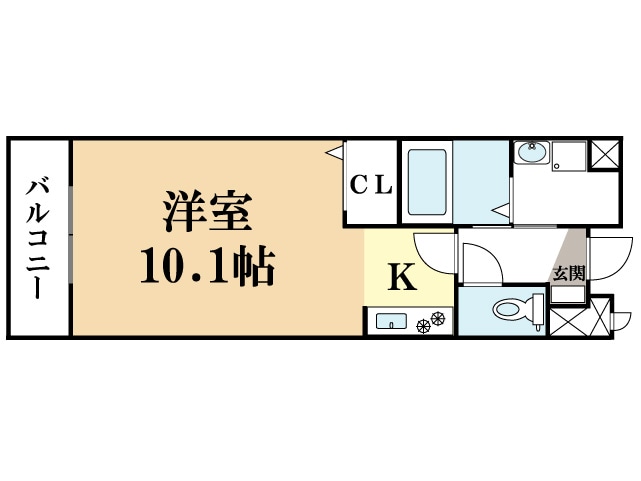 新田辺駅 徒歩13分 2階の物件間取画像