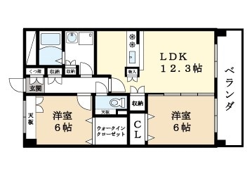 南田辺中央ビルの物件間取画像