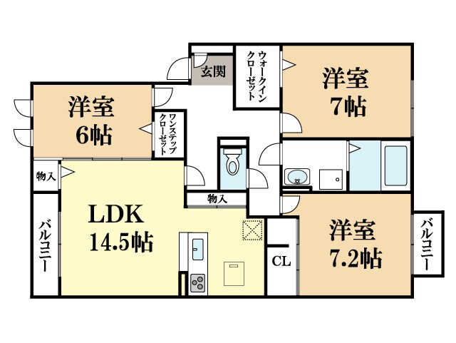 グランジョワの物件間取画像