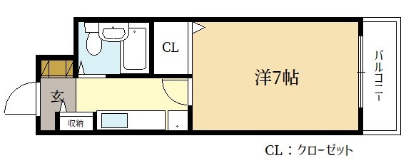 ヴィラ田辺1号館の物件間取画像