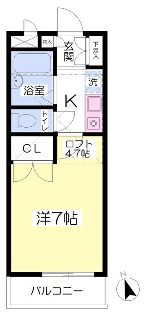 星川駅 徒歩12分 3階の物件間取画像