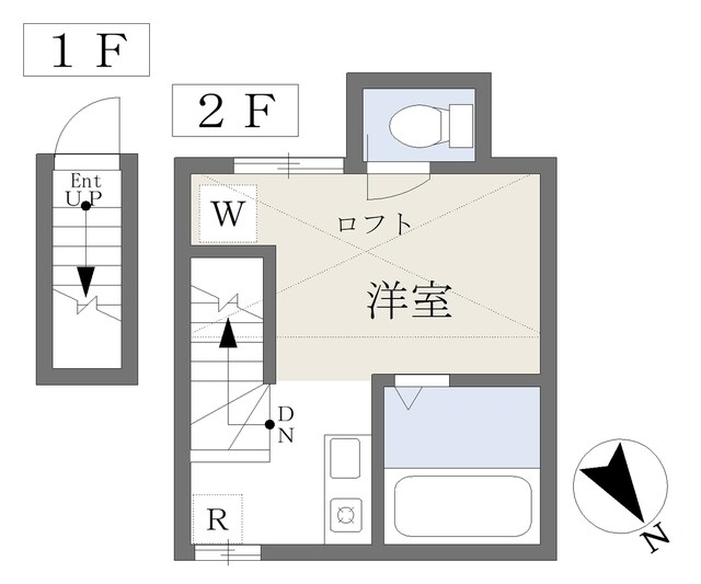 立会川駅 徒歩4分 2階の物件間取画像