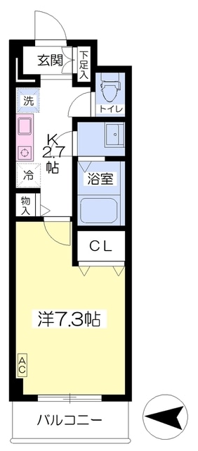 ブルー　アヴェニールの物件間取画像