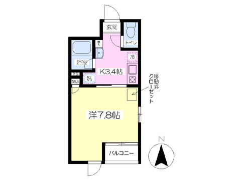三鷹１６０３の物件間取画像