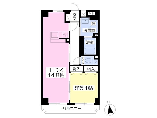 エスポワール三鷹の物件間取画像