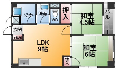 オーティーハイツ広田の物件間取画像