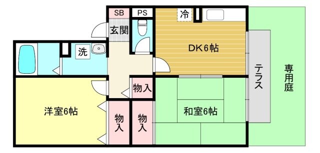 ティエラ甲東園の物件間取画像