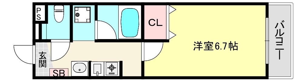 イーストコートの物件間取画像