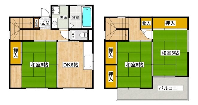 丸橋町貸家の物件間取画像