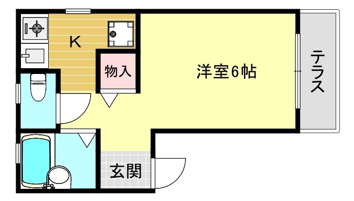 パセオ久保田の物件間取画像