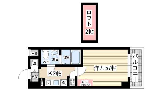 ＡＶＩＯＮ　７Ｍ８の物件間取画像