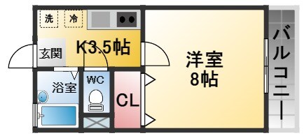 オークス大森の物件間取画像