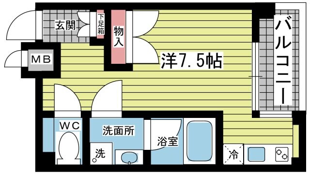 ソリューション甲子園の物件間取画像