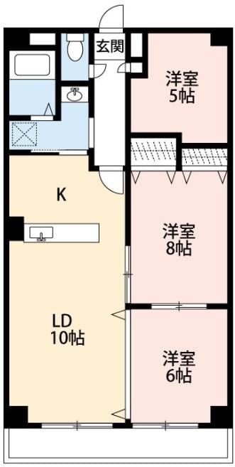 大宮駅 バス10分  富士フイルム大宮事業所入口下車：停歩3分 3階の物件間取画像