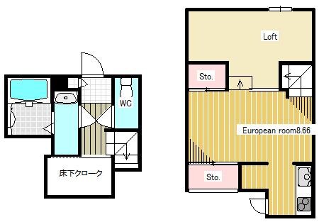 宮原駅 徒歩21分 1階の物件間取画像