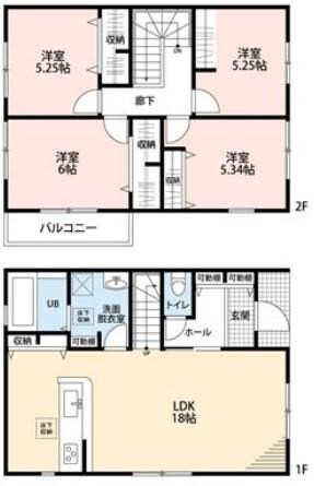 蓮田駅 徒歩19分 1-2階の物件間取画像