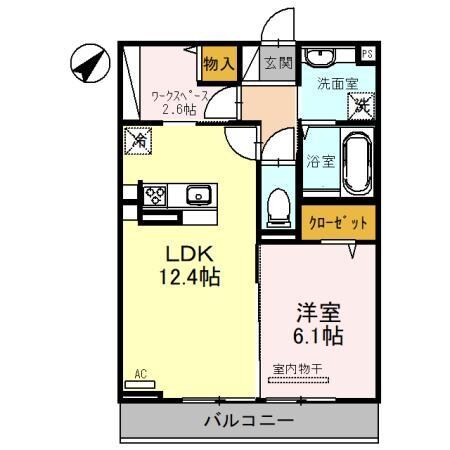 蓮田駅 徒歩17分 2階の物件間取画像