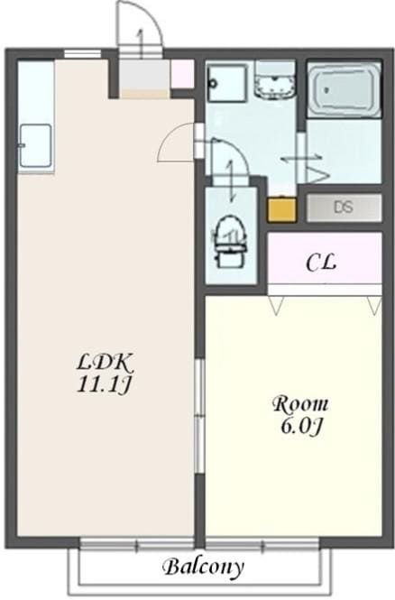 七里駅 徒歩15分 2階の物件間取画像