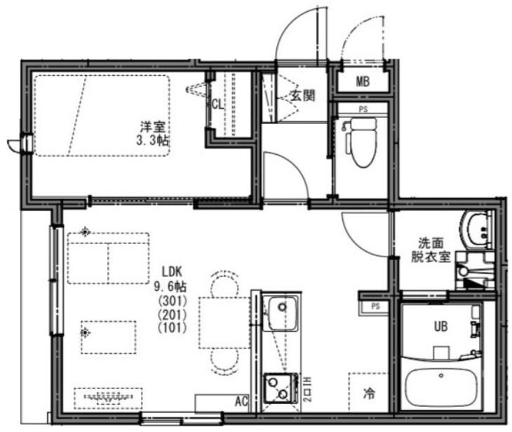 上尾駅 徒歩9分 2階の物件間取画像