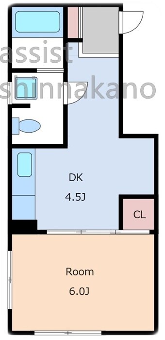 高円寺駅 徒歩7分 3階の物件間取画像