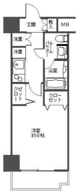 西新宿五丁目駅 徒歩4分 12階の物件間取画像