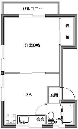 新中野駅 徒歩3分 2階の物件間取画像