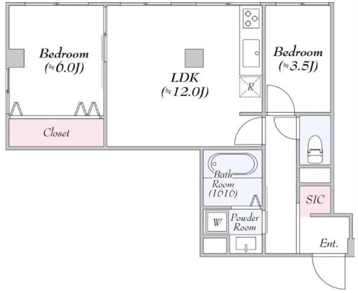 方南町駅 徒歩6分 1階の物件間取画像