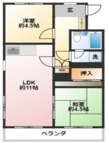 ドゥエル弥生の物件間取画像