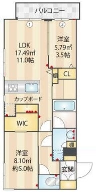 Opus中野坂上の物件間取画像