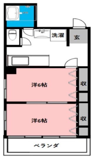 東中野駅 徒歩12分 2階の物件間取画像