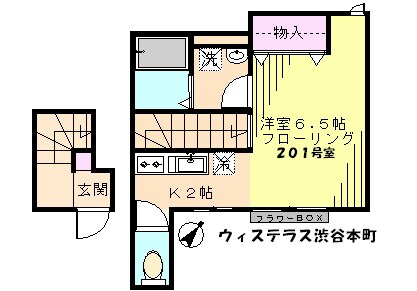 西新宿五丁目駅 徒歩8分 2階の物件間取画像