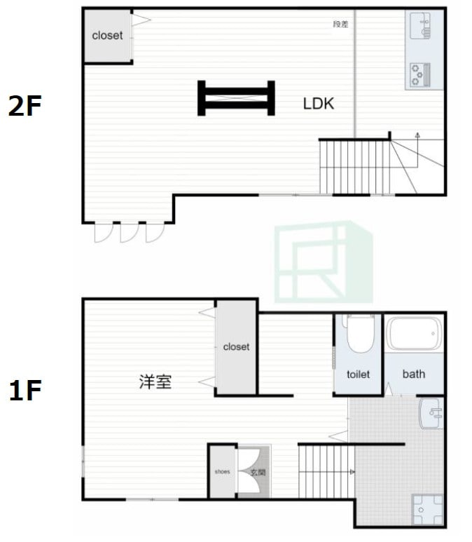 方南町駅 徒歩9分 1-2階の物件間取画像