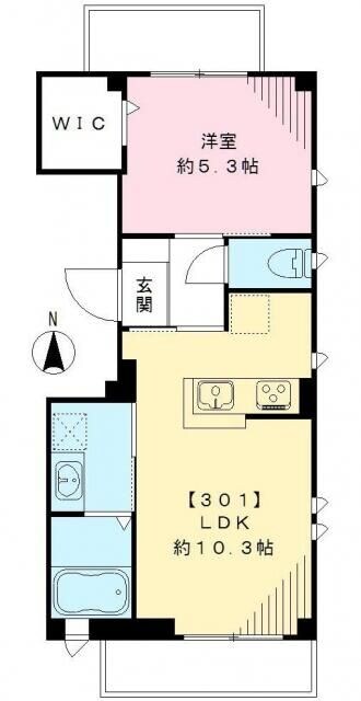 笹塚駅 徒歩6分 3階の物件間取画像