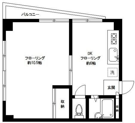 当麻ビルの物件間取画像